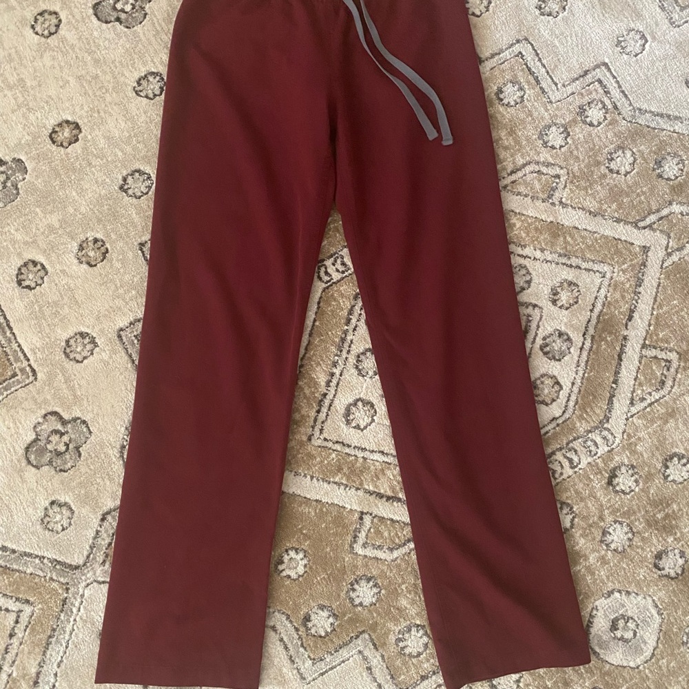 Xs Regular Figs Livingston Basic Scrub Pants- Bur… - image 2